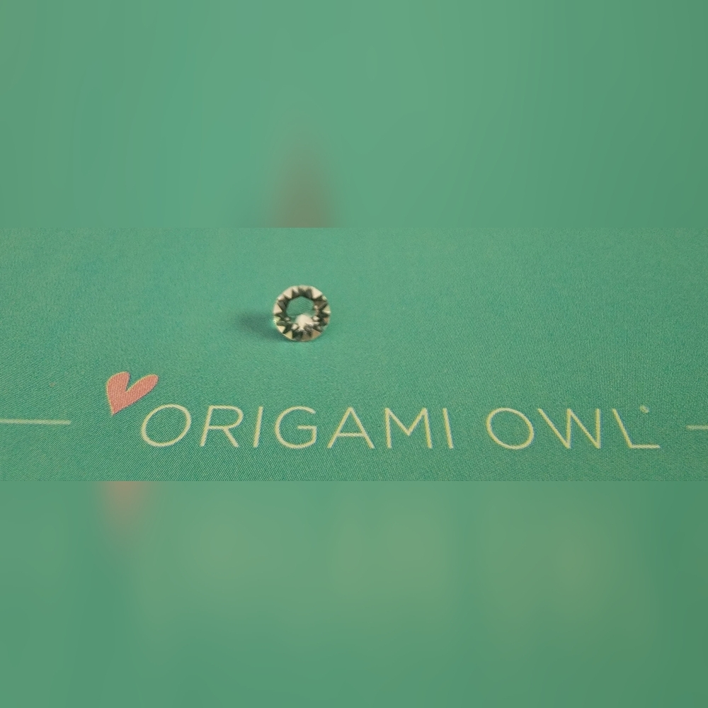 Origami Owl clear jewel